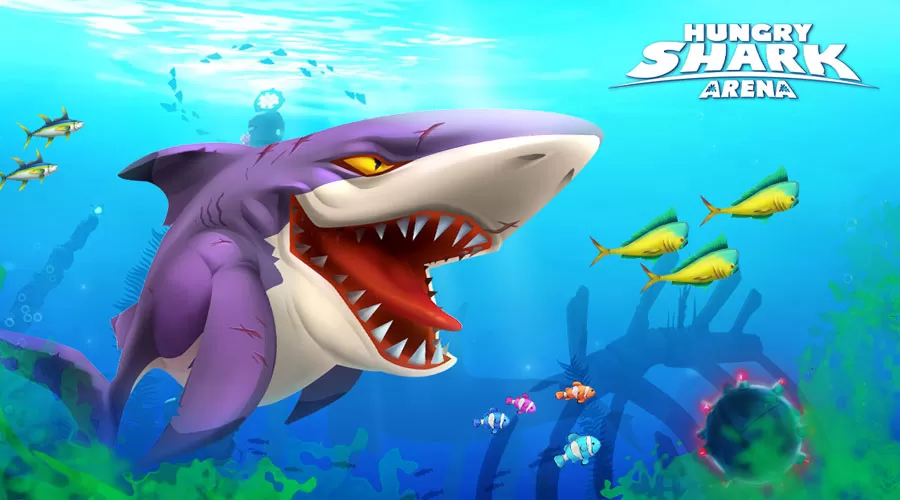 Hungry Shark Arena - играть онлайн. Королевская битва с акулами