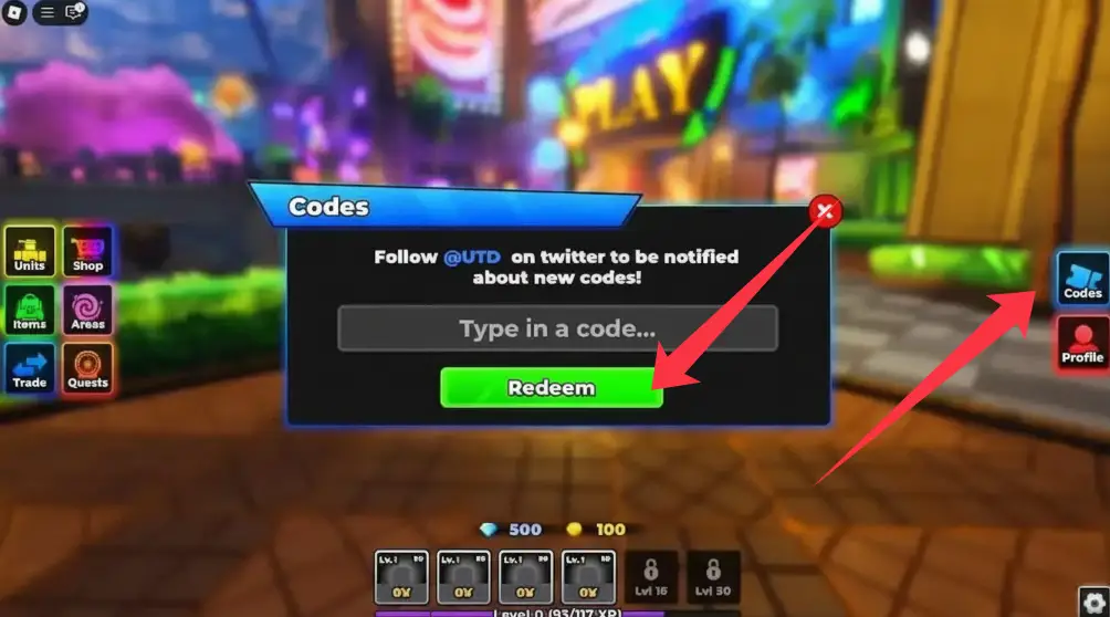 Where to Redeem Universal Tower Defense Codes?