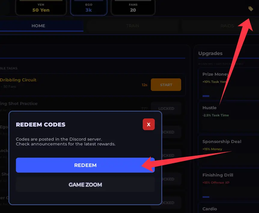 Where to redeem Blue Lock Incremental codes?