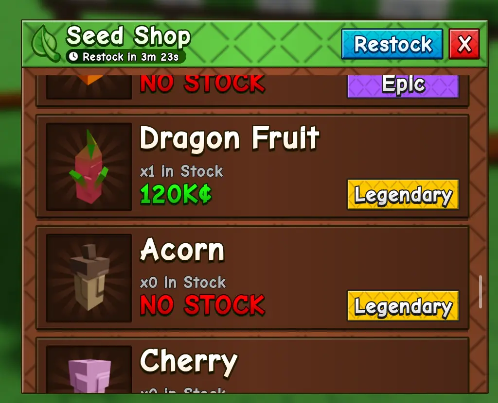 Grow a Garden 2 полный тир лист растений и семян