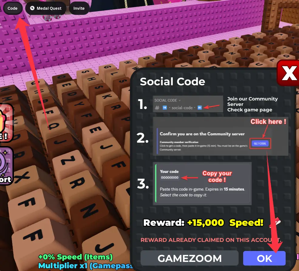Куда вводить +1 Speed Keyboard Escape коды
