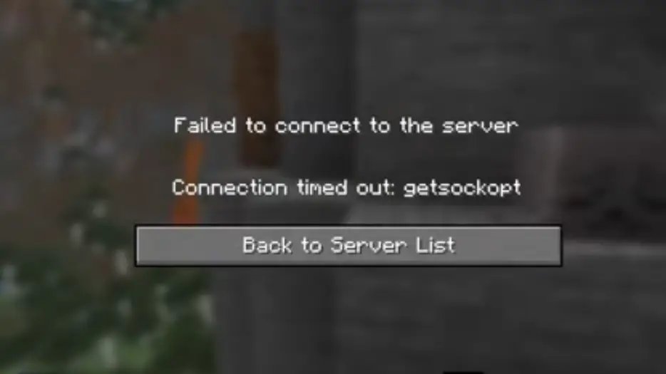 Как исправить ошибку Connection timed out getsockopt в Minecraft
