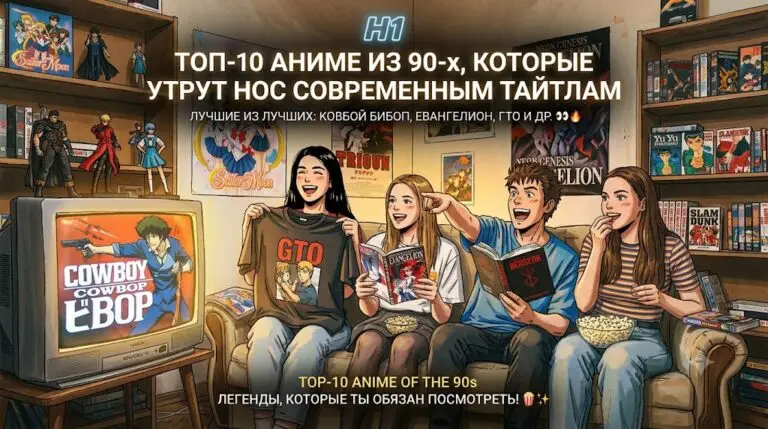 Топ 10 аниме из 90 х, которые утрут нос современным тайтлам