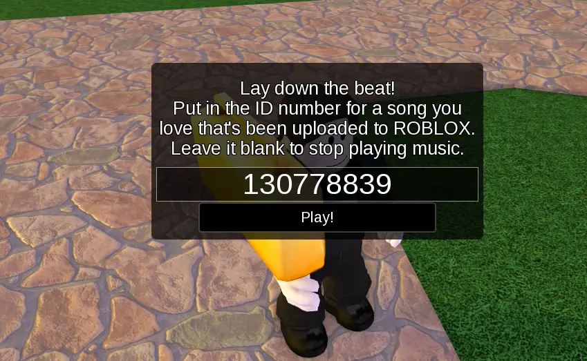Как активировать музыкальные коды в Roblox