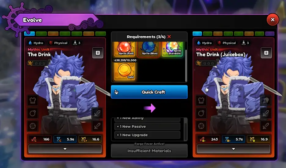 Как получить персонажа The Drink (Trunks) в Anime Expeditions подробный гайд
