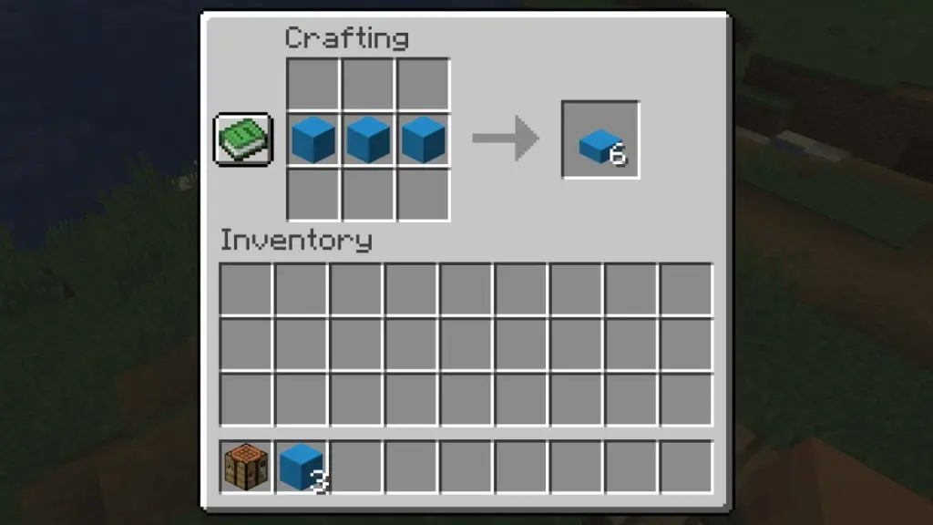 Как сделать бетонные плиты (полублоки) в Minecraft