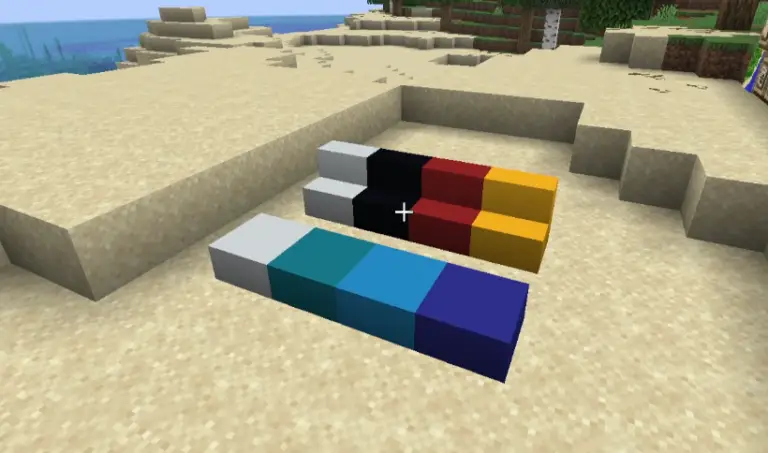 Как скрафтить бетонные ступени и плиты в Minecraft