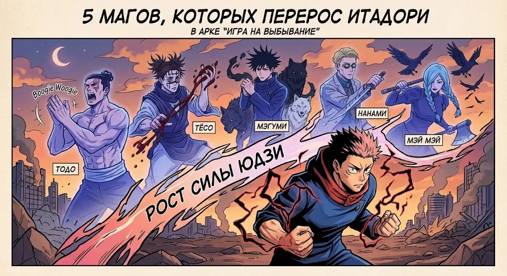 5 сильных магов из «Магической битвы», которых перерос Юдзи Итадори