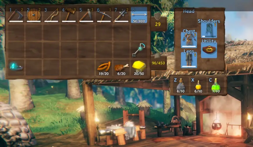 Equipment and Quick Slots