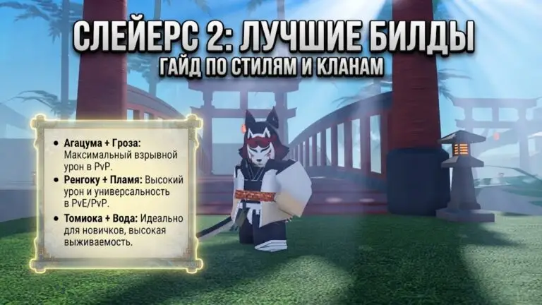 Гайд по лучшим билдам в Slayers 2 кланы, стили дыхания и экипировка