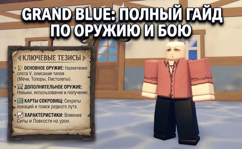 Гайд по оружию в Grand Blue как получить все пушки и клинки