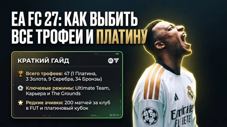 Гайд по трофеям и достижениям EA Sports FC 27 как выбить платину