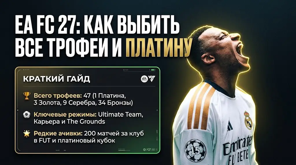 Гайд по трофеям и достижениям EA Sports FC 27 как выбить платину