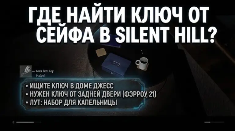 Где найти ключ от сейфа и синие коробки в Silent Hill Townfall