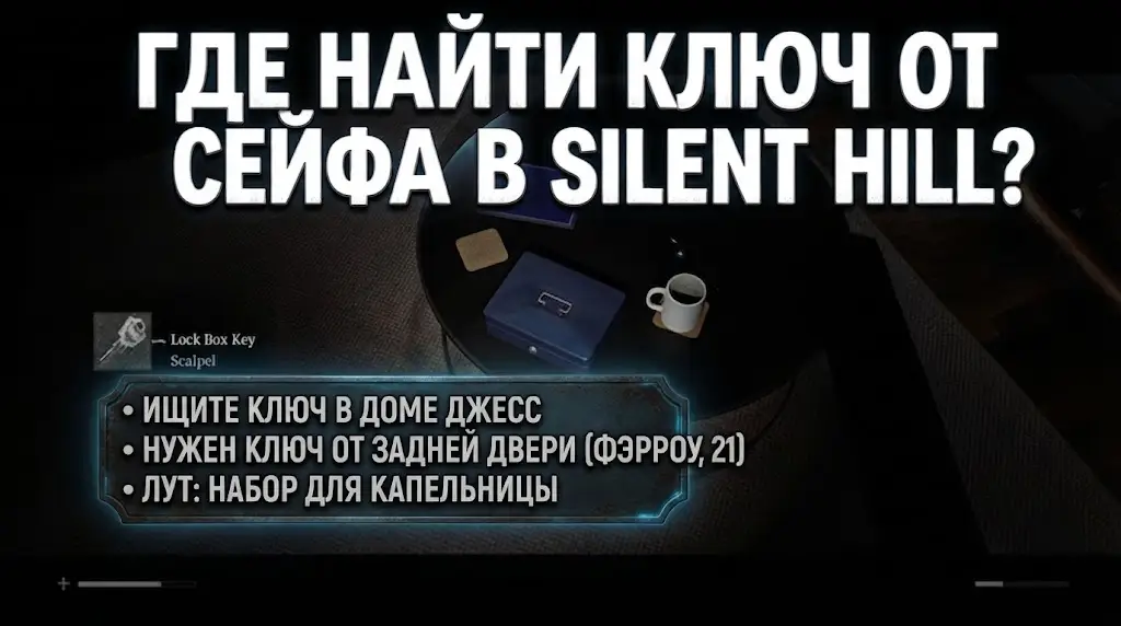 Где найти ключ от сейфа и синие коробки в Silent Hill Townfall