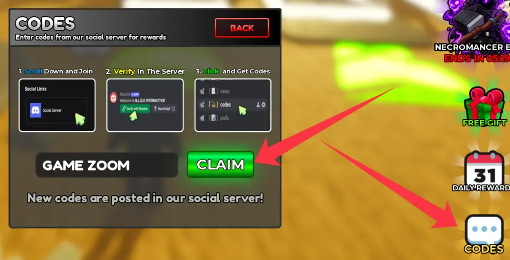 How to redeem codes in Dig and Survive