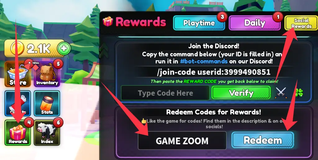 How to redeem codes in Poly Loot