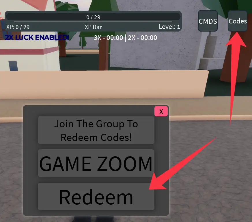How to redeem codes in Stand Upright Rebooted