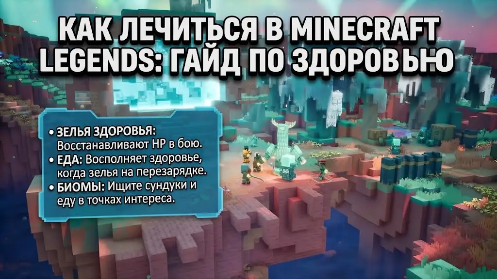 Как лечиться в Minecraft Dungeons 2 гайд по восстановлению здоровья