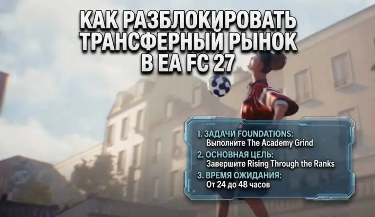 Как разблокировать трансферный рынок в EA FC 27