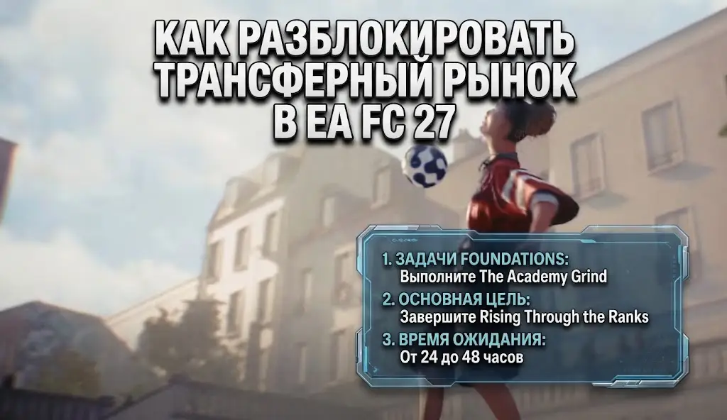 Как разблокировать трансферный рынок в EA FC 27