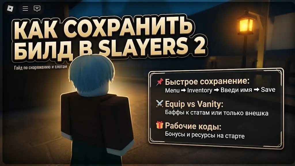 Как сохранить и настроить снаряжение в Slayers 2 гайд по билдам