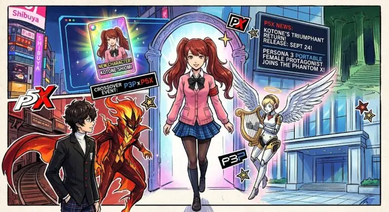 Котонэ Сиоми возвращается главная героиня Persona 3 Portable появится в Persona 5 The Phantom X