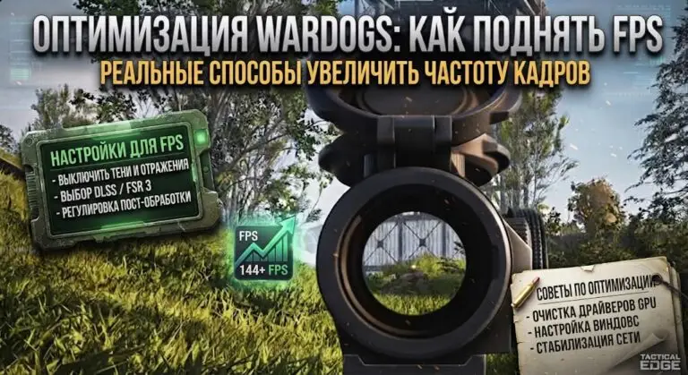 Оптимизация Wardogs лучший гайд по настройке графики и FPS для Steam Early Access