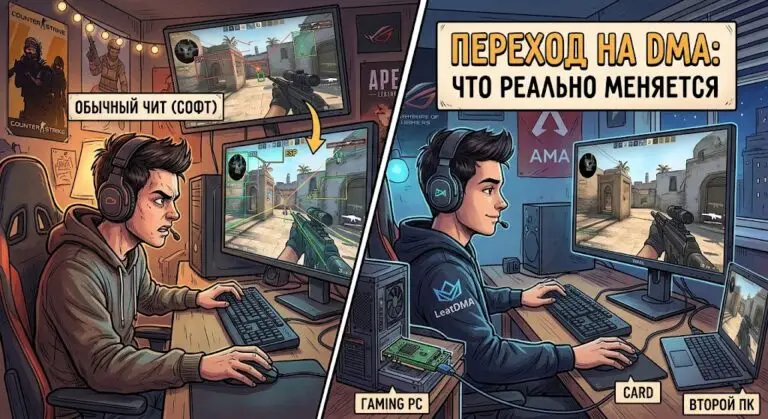Переход с обычного чита на DMA что реально меняется