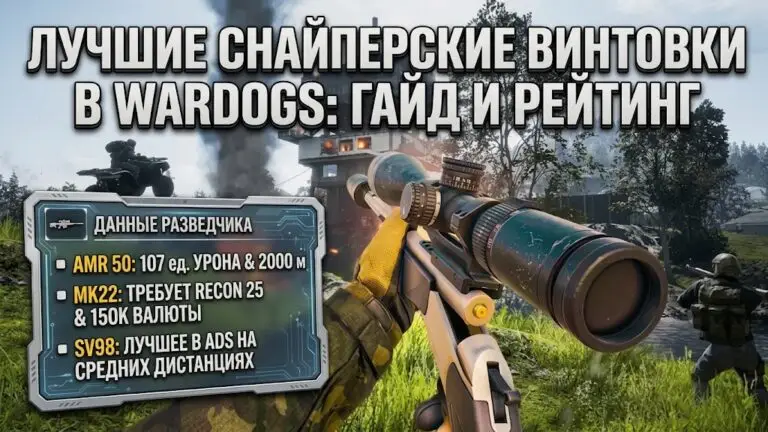Рейтинг снайперских винтовок в Wardogs от лучшей к худшей