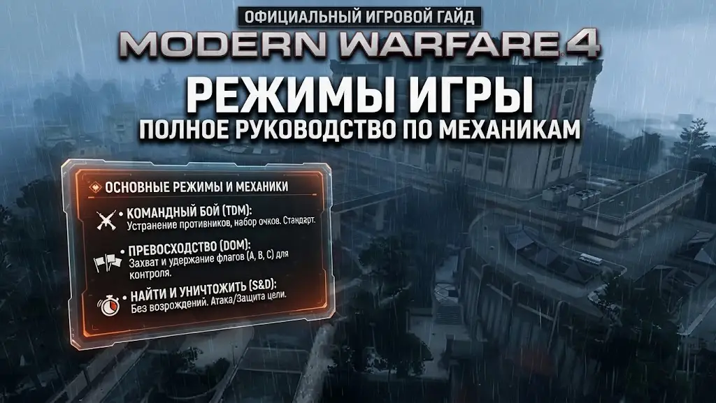 Режимы игры в Call of Duty Modern Warfare 4 Полный гид