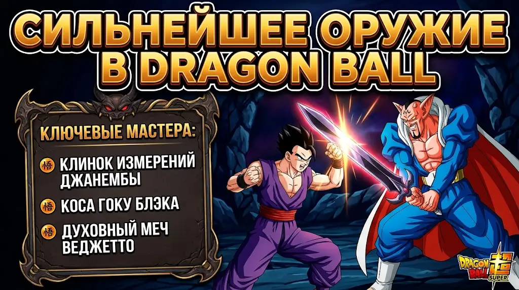 Самое смертоносное оружие в Dragon Ball топ мастеров клинка и посоха