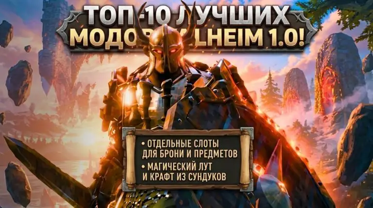Топ 10 лучших модов для Valheim 1.0 удобство, арсенал и автоматизация