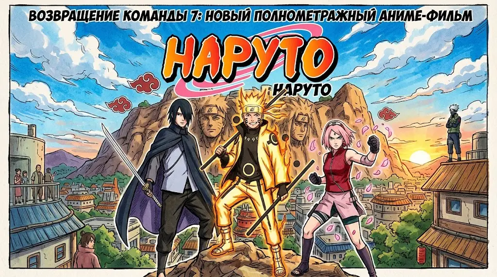 Возвращение Команды 7 Франшиза «Наруто» получает новый полнометражный аниме фильм