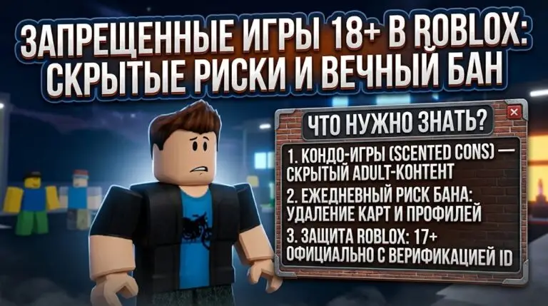 Запрещенный контент в Roblox что нужно знать об 18+ играх и рисках блокировки