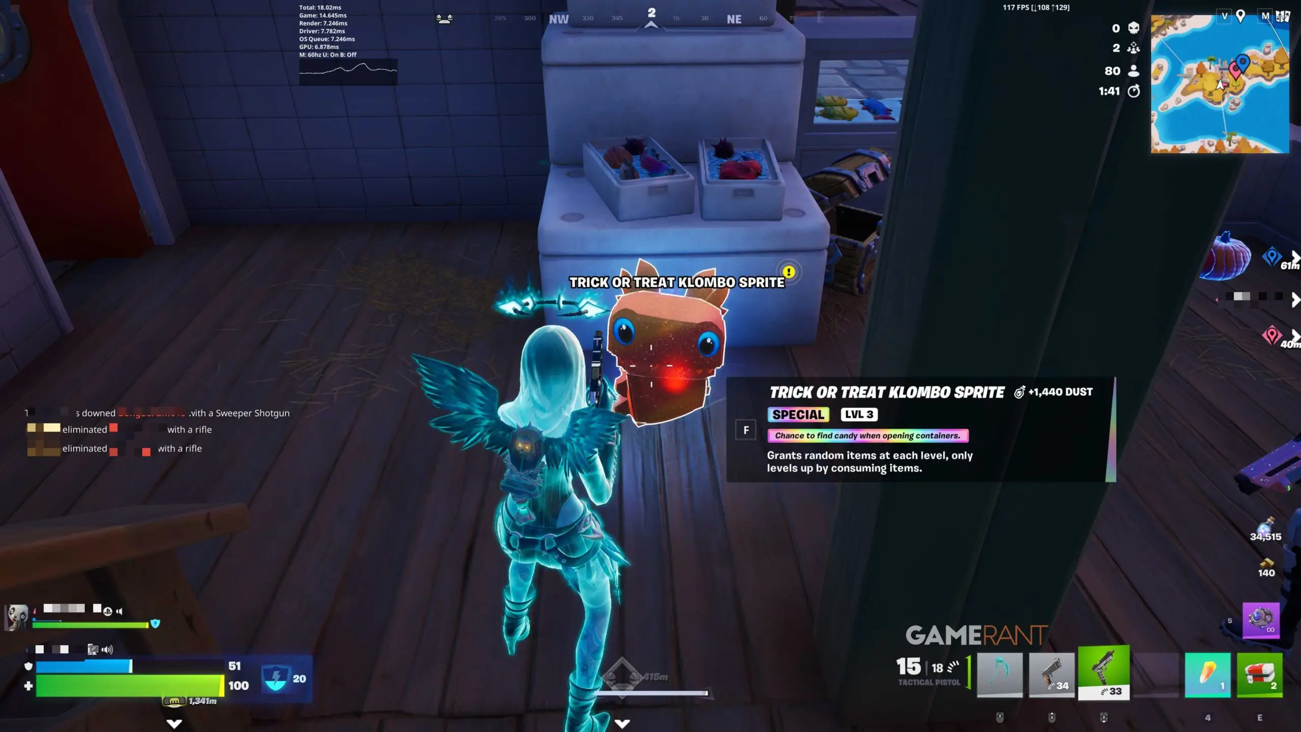 Trick or Treat Klombo Sprite - Fortnite