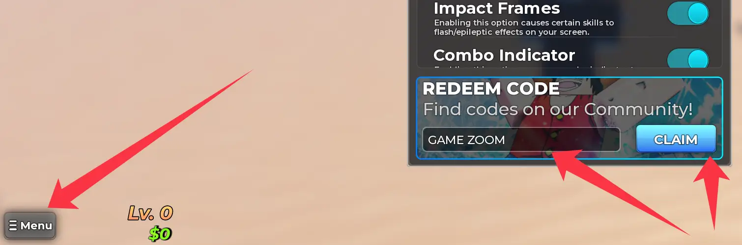 How to Redeem Codes in Anime Piece