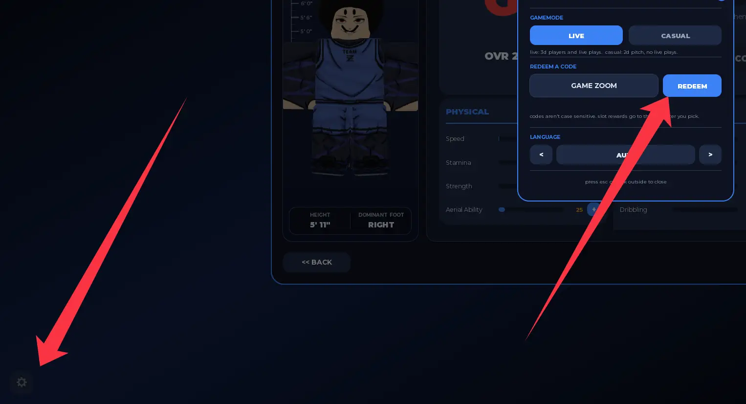 How to redeem codes in Start Your Blue Lock Career