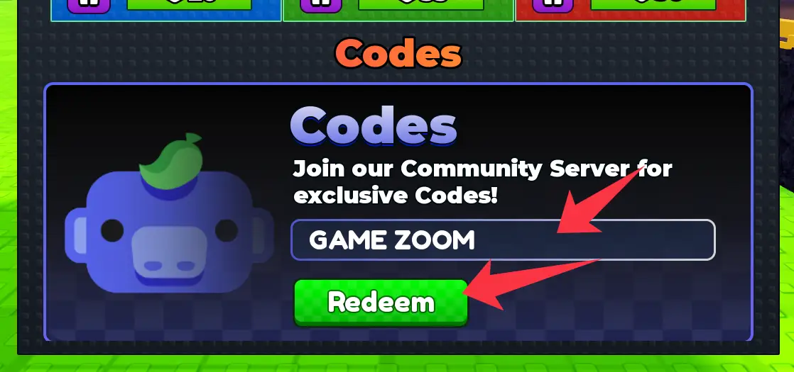 How to redeem codes in Steal Animal Egg