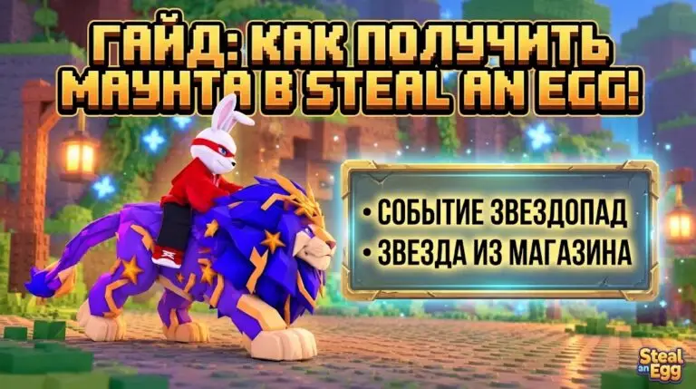Как получить маунтов в Steal an Egg подробный гайд по трансформациям
