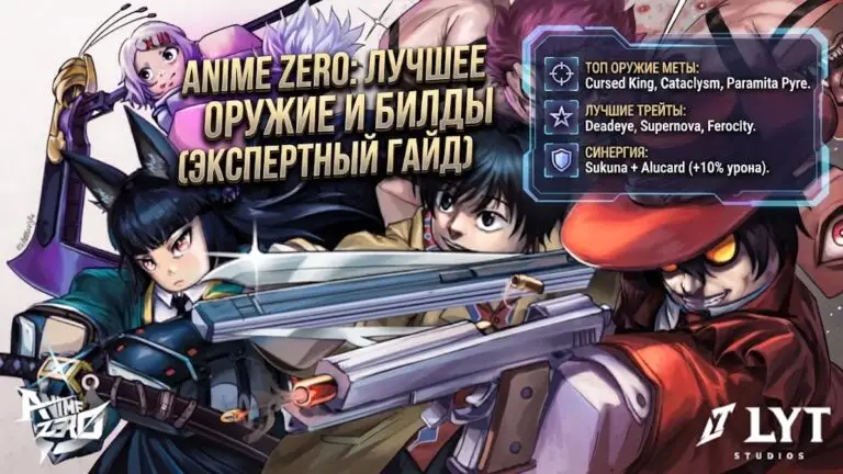 Тир лист оружия в Anime Zero лучшее снаряжение и билды