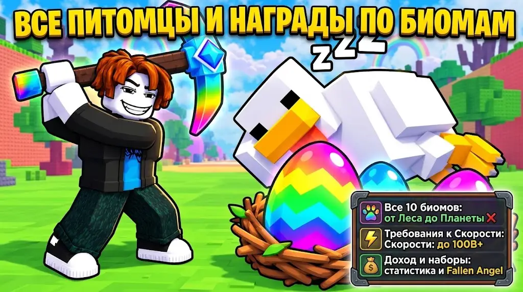 Все питомцы в Break and Steal an Egg